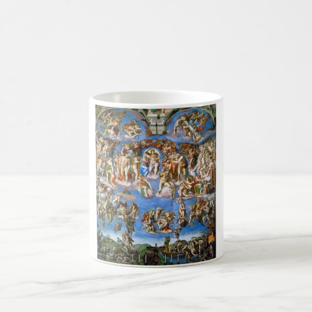 The Last Judgement, Michelangelo, 1536-1541 Coffee Mug (Center)