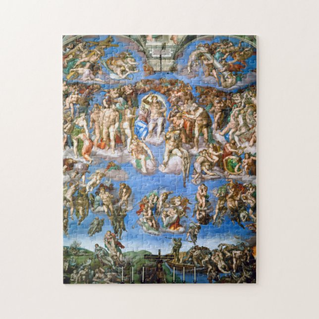 The Last Judgement, Michelangelo, 1536-1541 Jigsaw Puzzle (Vertical)