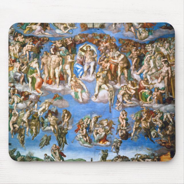 The Last Judgement, Michelangelo, 1536-1541 Mouse Pad (Front)