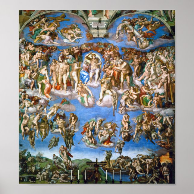 The Last Judgement, Michelangelo, 1536-1541 Poster (Front)