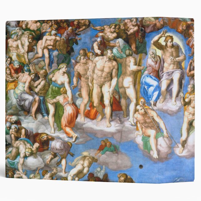 The Last Judgement, Michelangelo 3 Ring Binder (Back/Spine)
