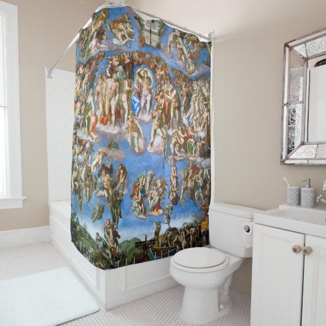 The Last Judgement, Michelangelo Shower Curtain (In Situ)