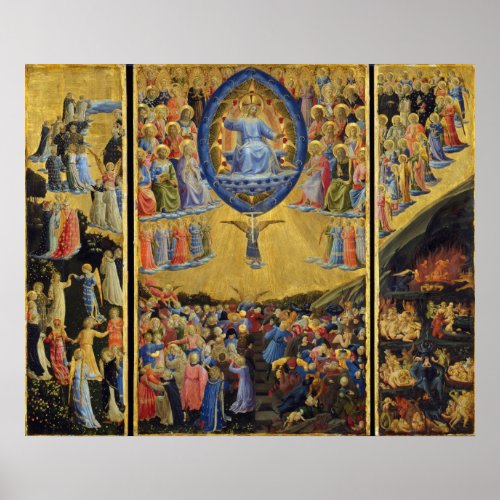 The Last Judgement on Winged Altar by Fra Angelico Poster