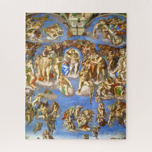 The Last Judgment Sistine Chapel by Michelangelo Jigsaw Puzzle
