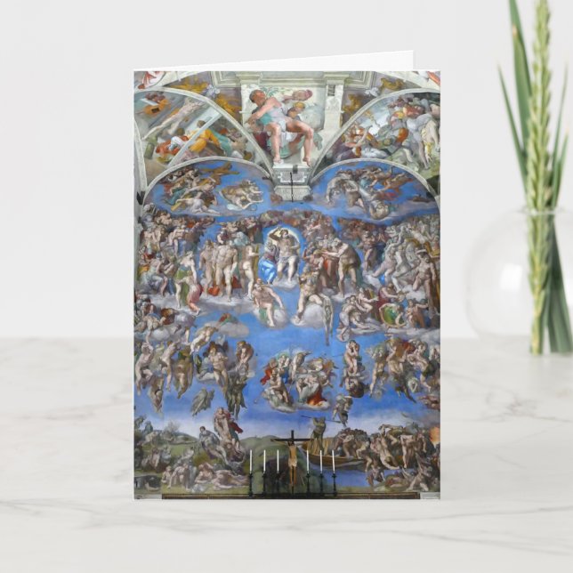 The Last Judgment - Sistine Chapel, Vatican City Card (Front)