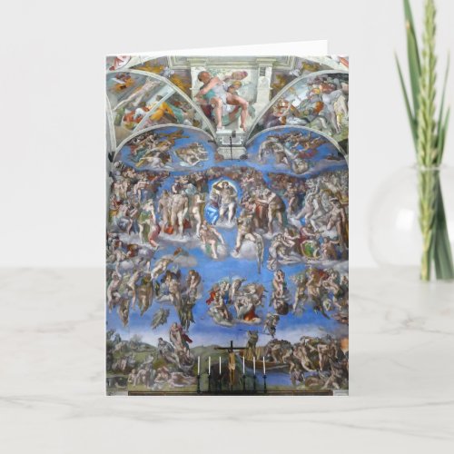 The Last Judgment _ Sistine Chapel Vatican City Card