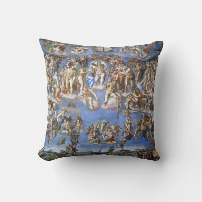 The Last Judgment Throw Pillow (Front)