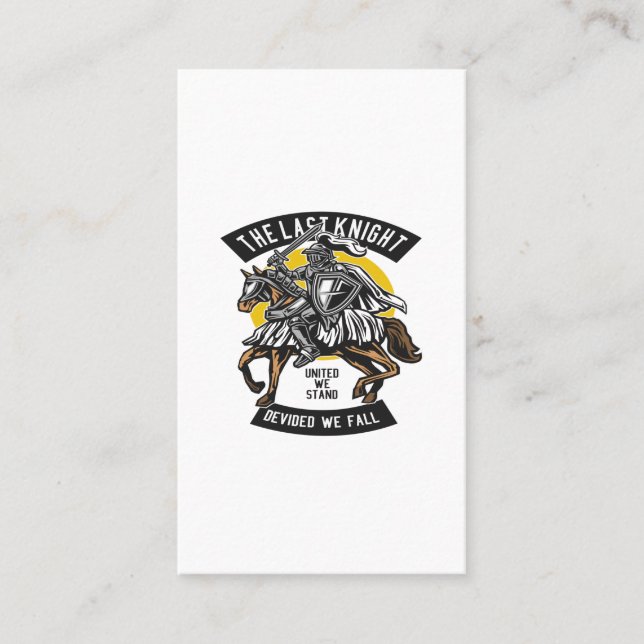 The Last Knight Business Card (Front)