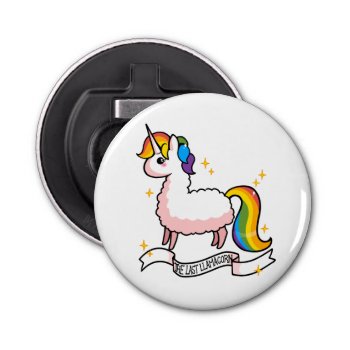 The Last Llamacorn Bottle Opener by YamPuff at Zazzle