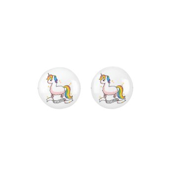 The Last Llamacorn Earrings by YamPuff at Zazzle