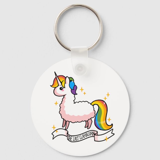 The Last Llamacorn Keychain (Front)