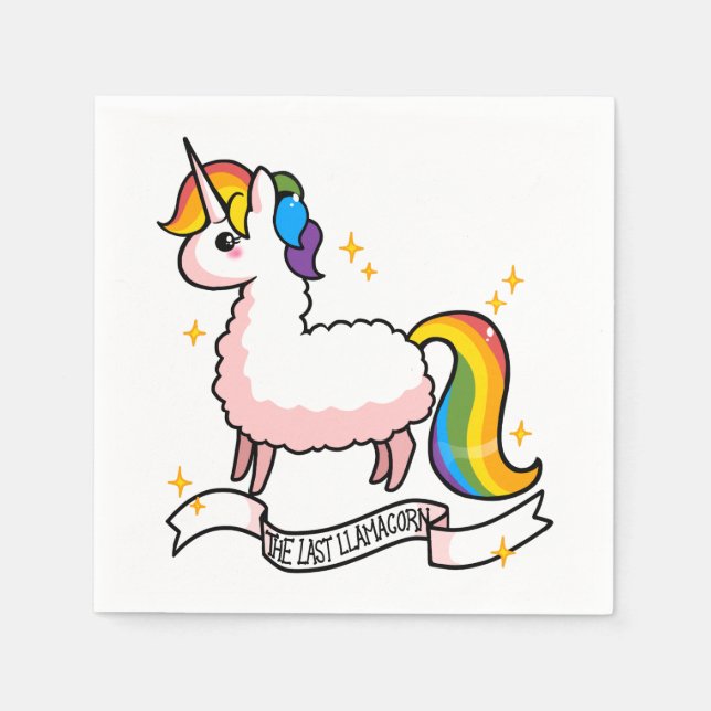 The Last Llamacorn Napkins (Front)