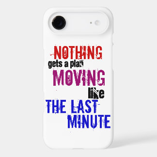 The Last Minute ~ Procrastinator Typography iPhone 17 Air Case