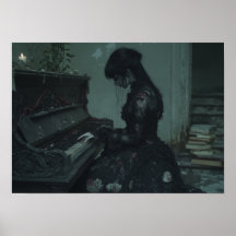 The Last Nocturne | Gothic Girl at Ruined Piano