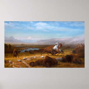 The Last of the Buffalo by Albert Bierstadt Poster