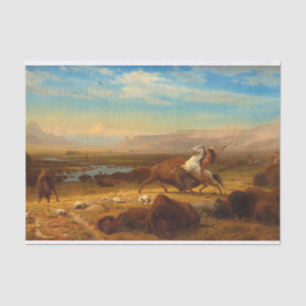 The Last of the Buffalo by Albert Bierstadt Tissue Paper