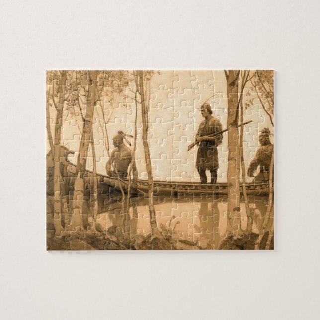 The Last of the Mohicans by Newell Convers Wyeth Jigsaw Puzzle (Horizontal)