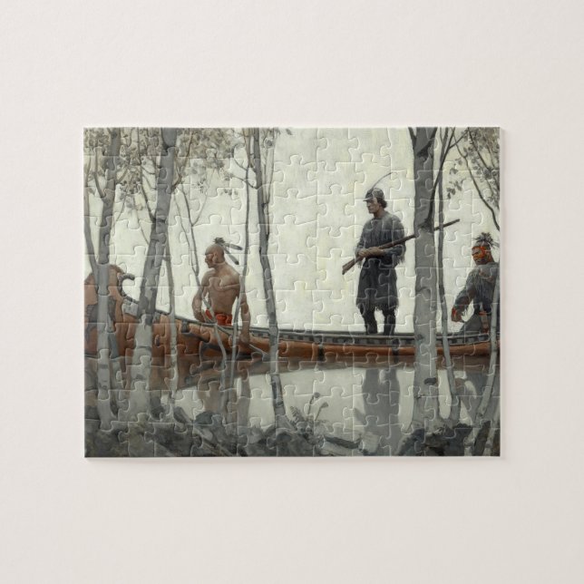 The Last of the Mohicans by Newell Convers Wyeth Jigsaw Puzzle (Horizontal)