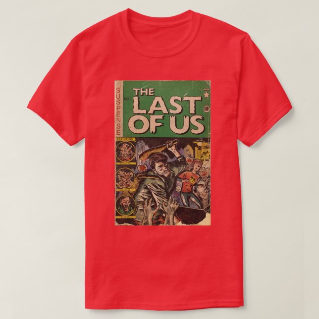 The Last of Us Comic Cover fan art T-Shirt (Design Front)
