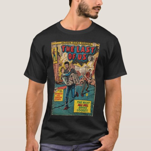 The Last of Us _ Intro comic cover fan art Poster T_Shirt