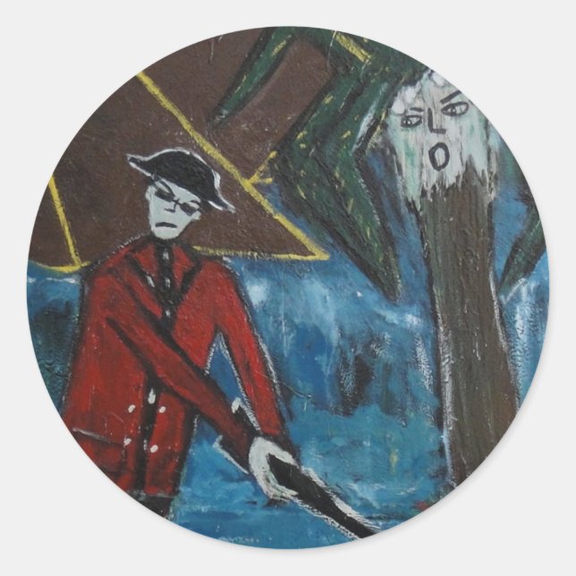 THE LAST PALM CLASSIC ROUND STICKER (Front)