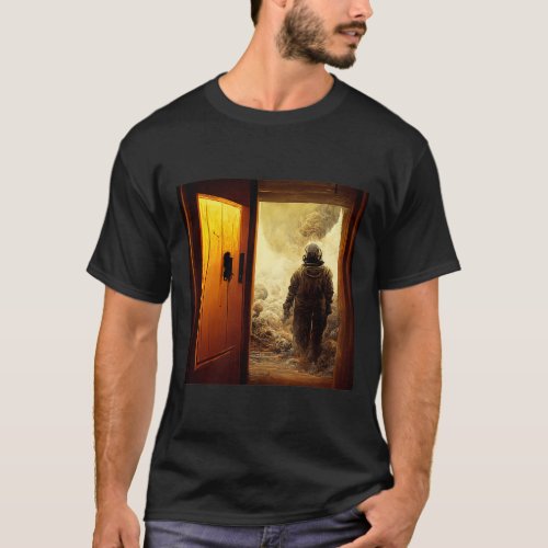 The Last Person on Earth Hears a Knock at the Door T_Shirt