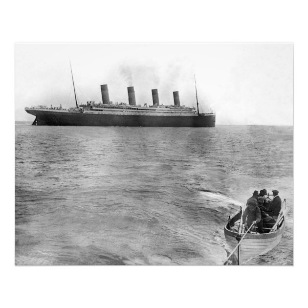 The Last Photo Of The Titanic Afloat | Zazzle