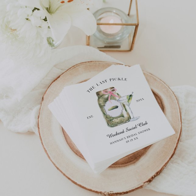 The Last Pickle | Bachelorette Weekend Napkins (Creator Uploaded)