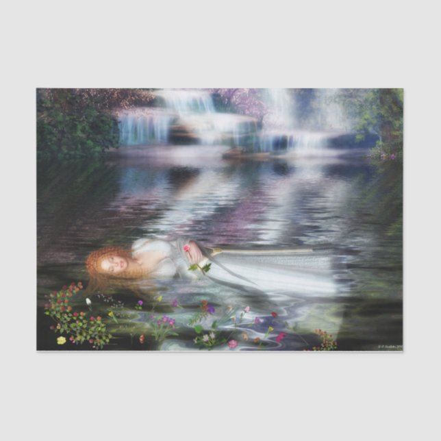 The Last Repose of Ophelia Tissue Paper (Front)