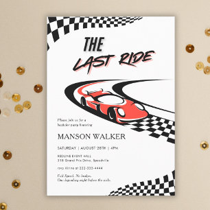 The Last Ride Bachelor Party Invitation