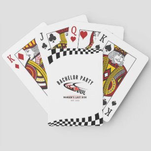 The Last Ride Bachelor Party Trucker Playing Poker Cards