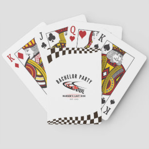 The Last Ride Bachelor Party Trucker Playing Poker Cards