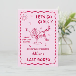The Last Rodeo Nashville Bachelorette Weekend Invitation