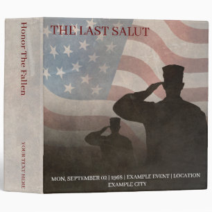 THE LAST SALUT VINTAGE 3 RING BINDER