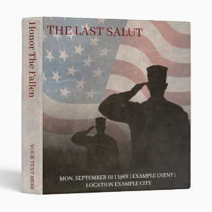 THE LAST SALUT VINTAGE 3 RING BINDER