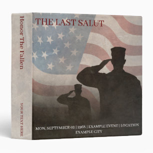 THE LAST SALUT VINTAGE 3 RING BINDER