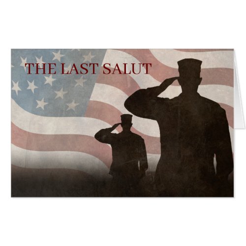 THE LAST SALUT VINTAGE CARD