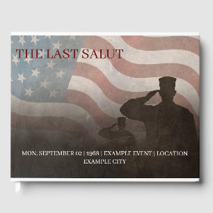 THE LAST SALUT VINTAGE GUEST BOOK