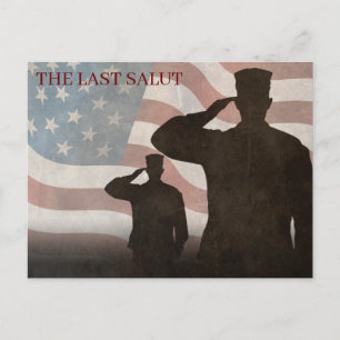 THE LAST SALUT VINTAGE HOLIDAY POSTCARD