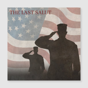THE LAST SALUT VINTAGE MAGNETIC INVITATION