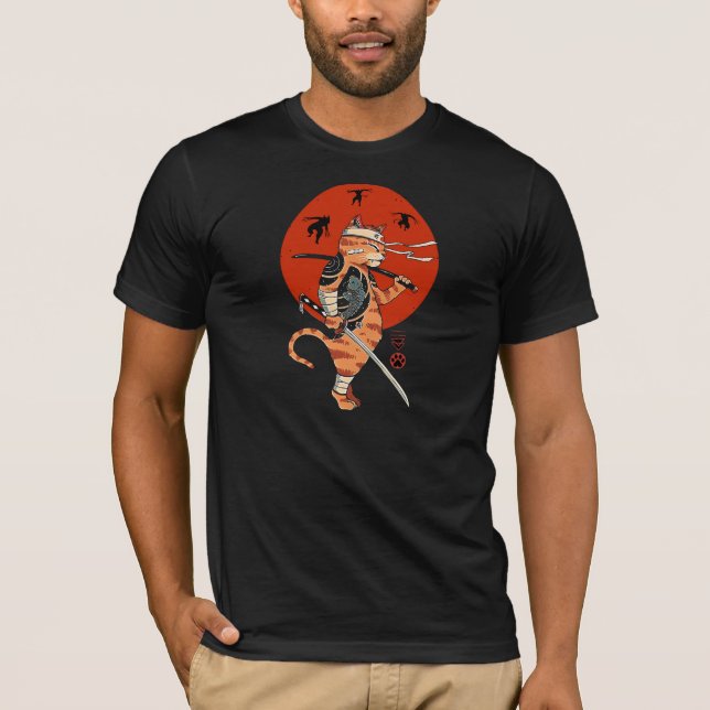 The Last Samurai Cat T-Shirt (Front)