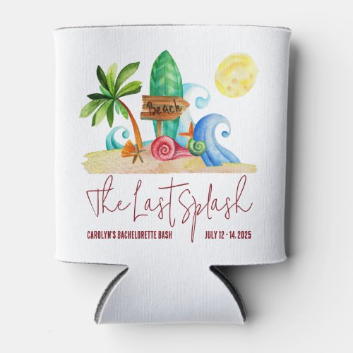 The Last Splash Beach Surfing Bachelorette Party Can Cooler