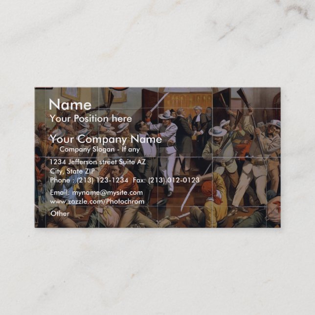 The Last Stroke, 'Cuba's' Retro Theater Business Card (Front)