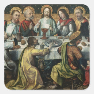The Last Supper, 1482 Square Sticker