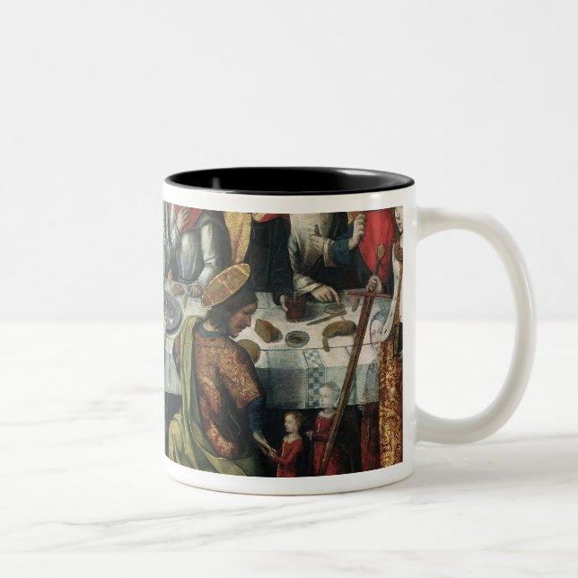 The Last Supper, 1482 Two-Tone Coffee Mug (Right)