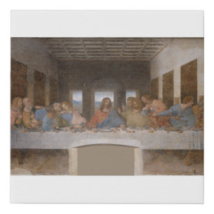 The Last Supper 1495 1498 by Leonardo da Vinci Faux Canvas Print