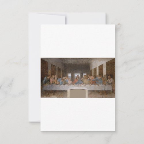 The Last Supper 1495 1498 by Leonardo da Vinci Thank You Card