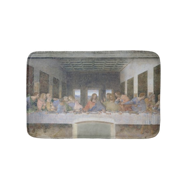The Last Supper, 1495-97 2 Bathroom Mat (Front)