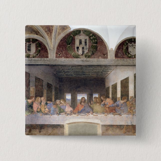 The Last Supper, 1495-97 3 Pinback Button (Front)