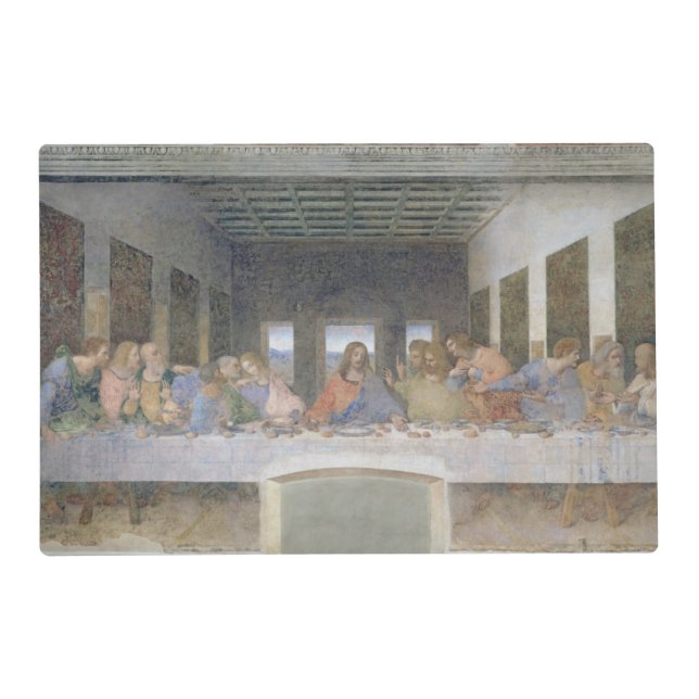 The Last Supper, 1495-97 (fresco) Placemat (Front)